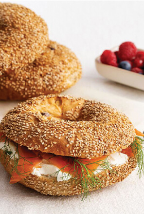 Bagel con sesamo con Zen+