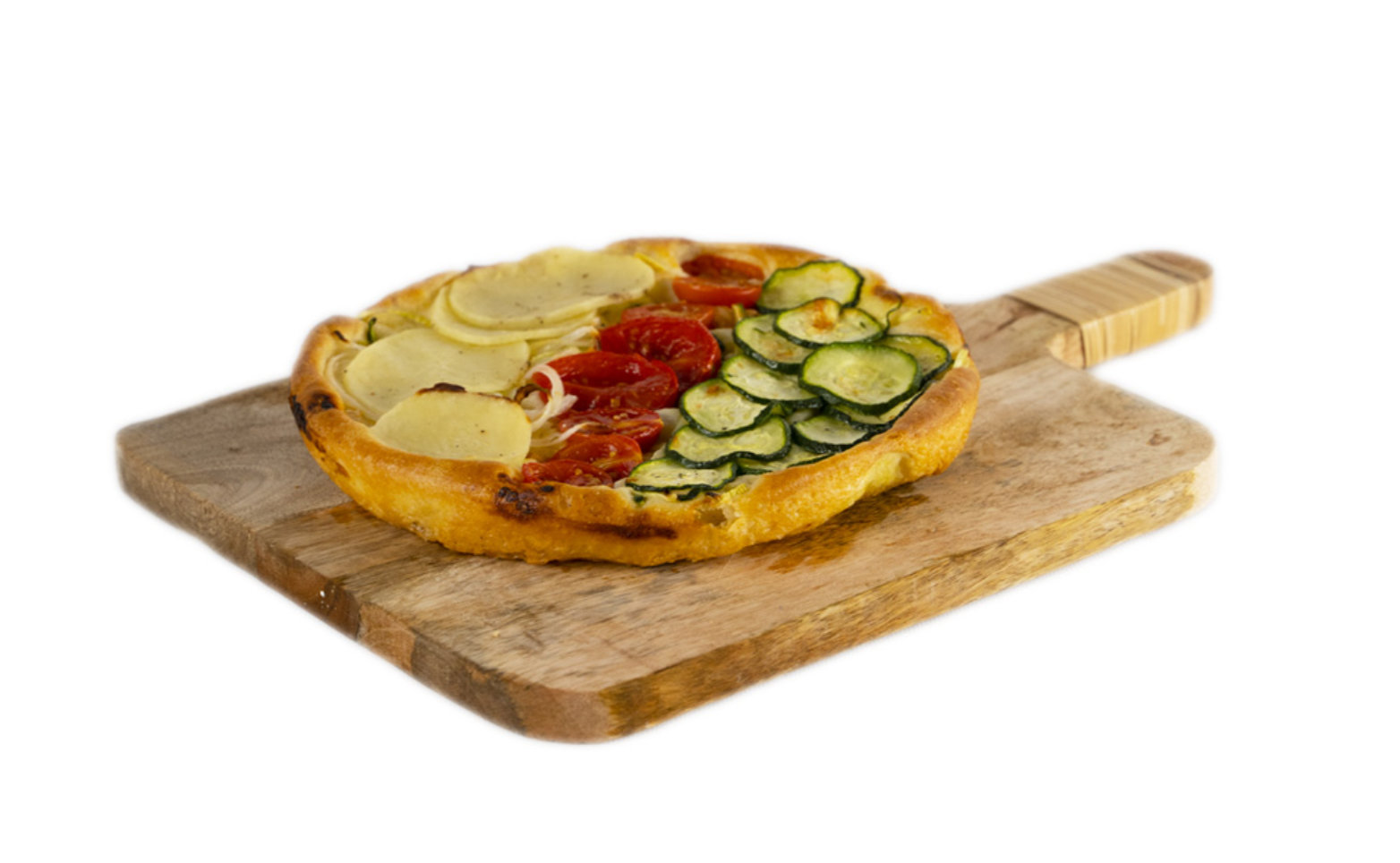 focacce di semola con verdure di stagione